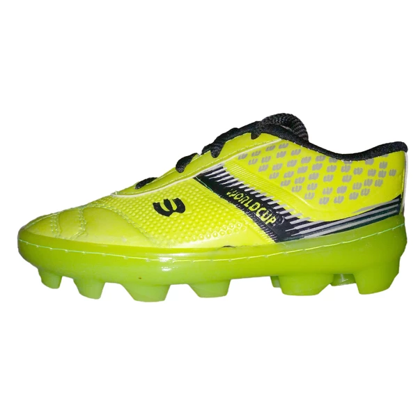 کفش فوتبال پسرانه مدل چمنی کد 001 رنگ سبز فسفری