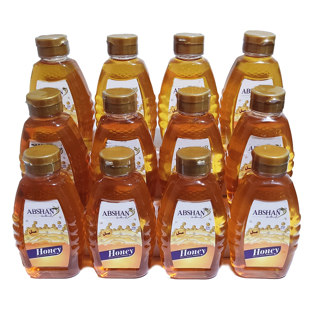 عسل فشاری آبشن - 350 گرم بسته 12 عددی