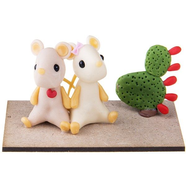 عروسک تزئینی موش های صحرایی و کاکتوس طرح دوستانه Ice Toys