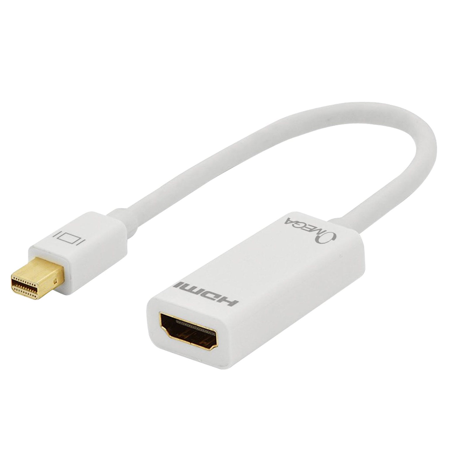 تبدیل Mini DisplayPort به HDMI امگا مدل Gold