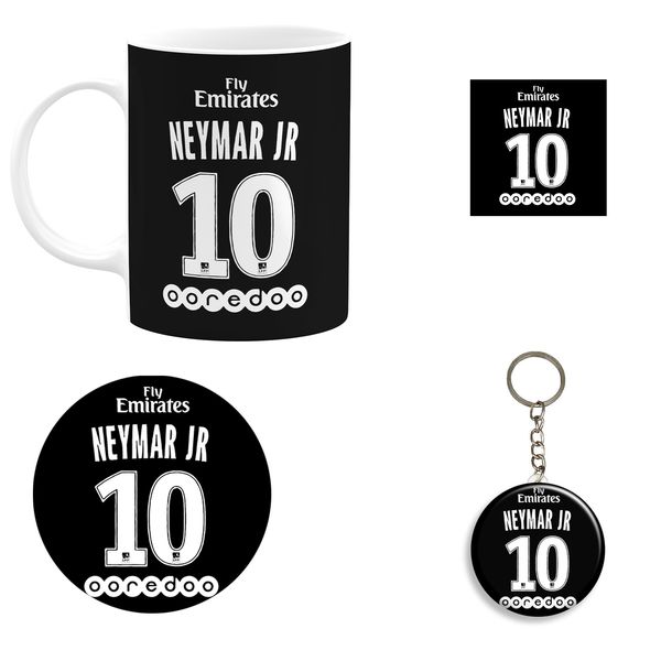 ست هدیه ماگ مدل نیمار طرح Neymar کد B3