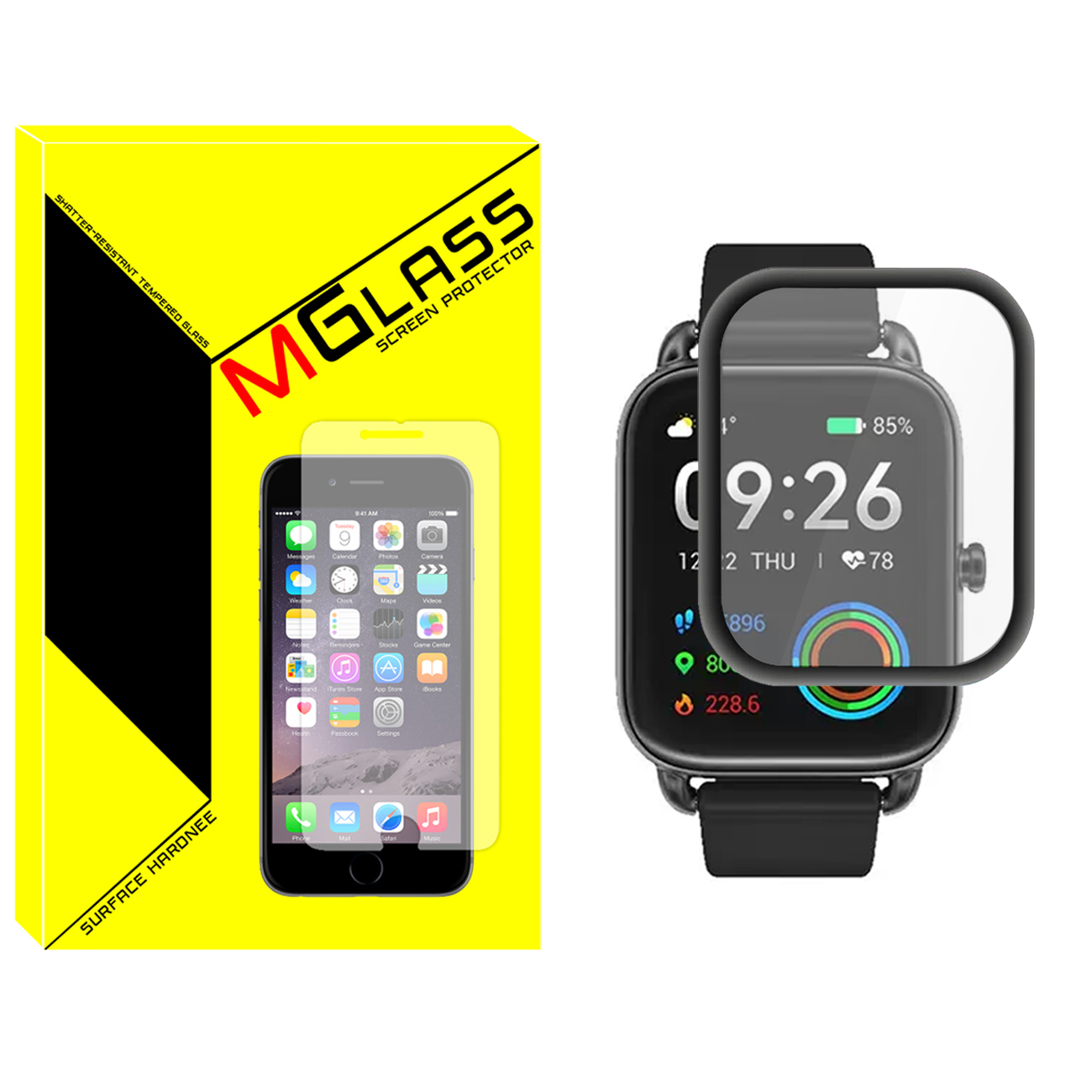 محافظ صفحه نمایش نانو ام‌گلس مدل Pmma-MG مناسب برای ساعت هوشمند هایلو RS4