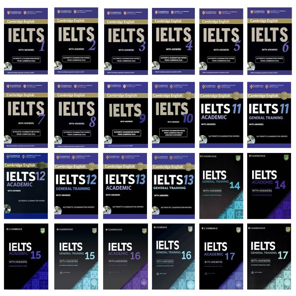 کتاب IELTS Academic-General اثر جمعی از نویسندگان انتشارات دانشگاه کمبریج 24 جلدی 