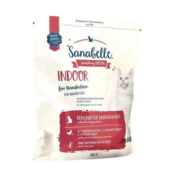 غذای خشک گربه سانابل مدل Indoor وزن 0.4 کیلوگرم