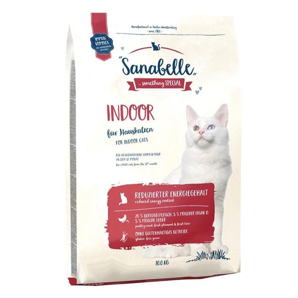 غذای خشک گربه سانابل مدل Indoor وزن 10 کیلوگرم