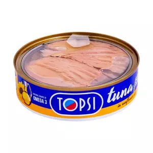 کنسرو فیله ماهی تن در روغن تاپسی - 200 گرم