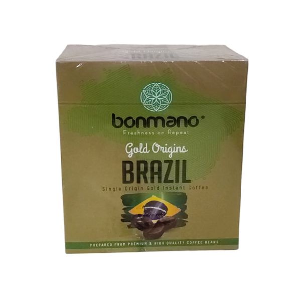 قهوه فوری گلد برزیل بن مانو -50 گرم بسته 24 عددی
