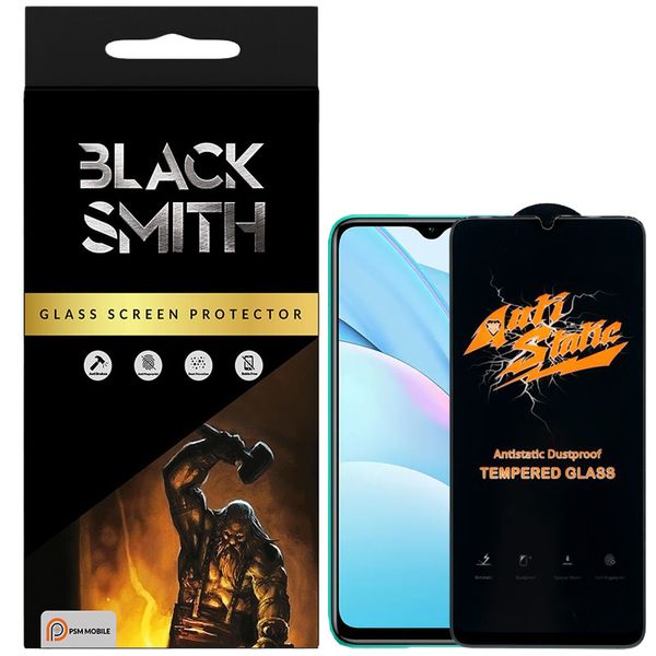 محافظ صفحه نمایش پی اس ام‌ موبایل مدل BlackSmith مناسب برای گوشی موبایل شیائومی Redmi Note 9 4G