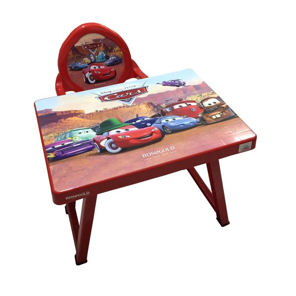 ست میز و صندلی کودک رزگلد مدل ماشینها cars