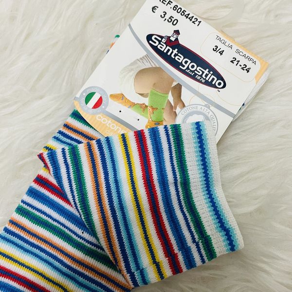 جوراب ساق بلند نوزادی سانتاگوستینو مدل 54737 راه دار