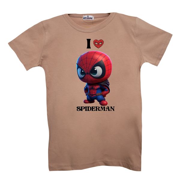 تی شرت آستین کوتاه پسرانه مدل مرد عنکبوتی کد 20