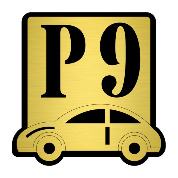 تابلو نشانگر کازیوه طرح پارکینگ شماره 9 کد P-BG 09