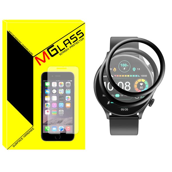 محافظ صفحه نمایش نانو ام‌گلس مدل Pmma-MG مناسب برای ساعت هوشمند هایلو Solar Plus بسته دو عددی