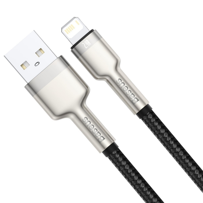 کابل تبدیل USB به لایتنینگ باسئوس مدل CALJK-B QUALITY ZINC ALLOY طول 2 متر