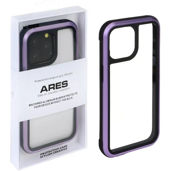 کاور کی-دوو مدل Ares deep purple مناسب برای گوشی موبایل اپل iPhone 14