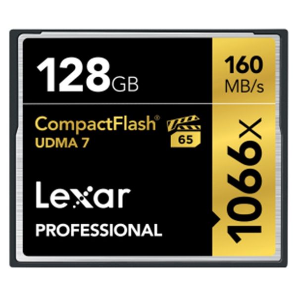 کارت حافظه CF لکسار مدل Professional CompactFlash سرعت 1066X 160MBps ظرفیت 128 گیگابایت