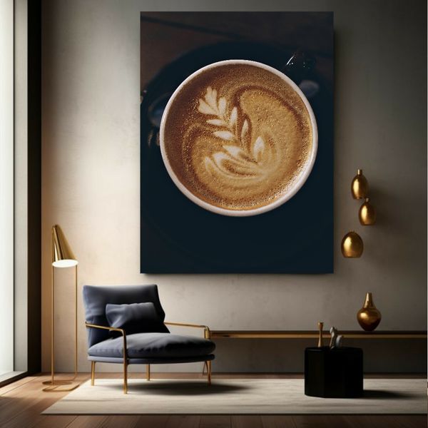 پوستر دیواری طرح فنجان قهوه کد FP103835
