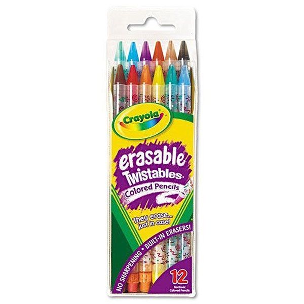 مداد رنگی 12 رنگ کرایولا مدل اریزایبل توییست ایبلز