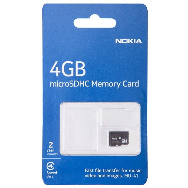 کارت حافظه microSDHC نوکیا مدل MU41 ظرفیت 4 گیگابایت
