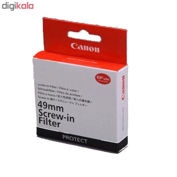 لنز کانن مدل EF 50mm f/1.8 STM به همراه فیلتر لنز یو وی 49 کانن