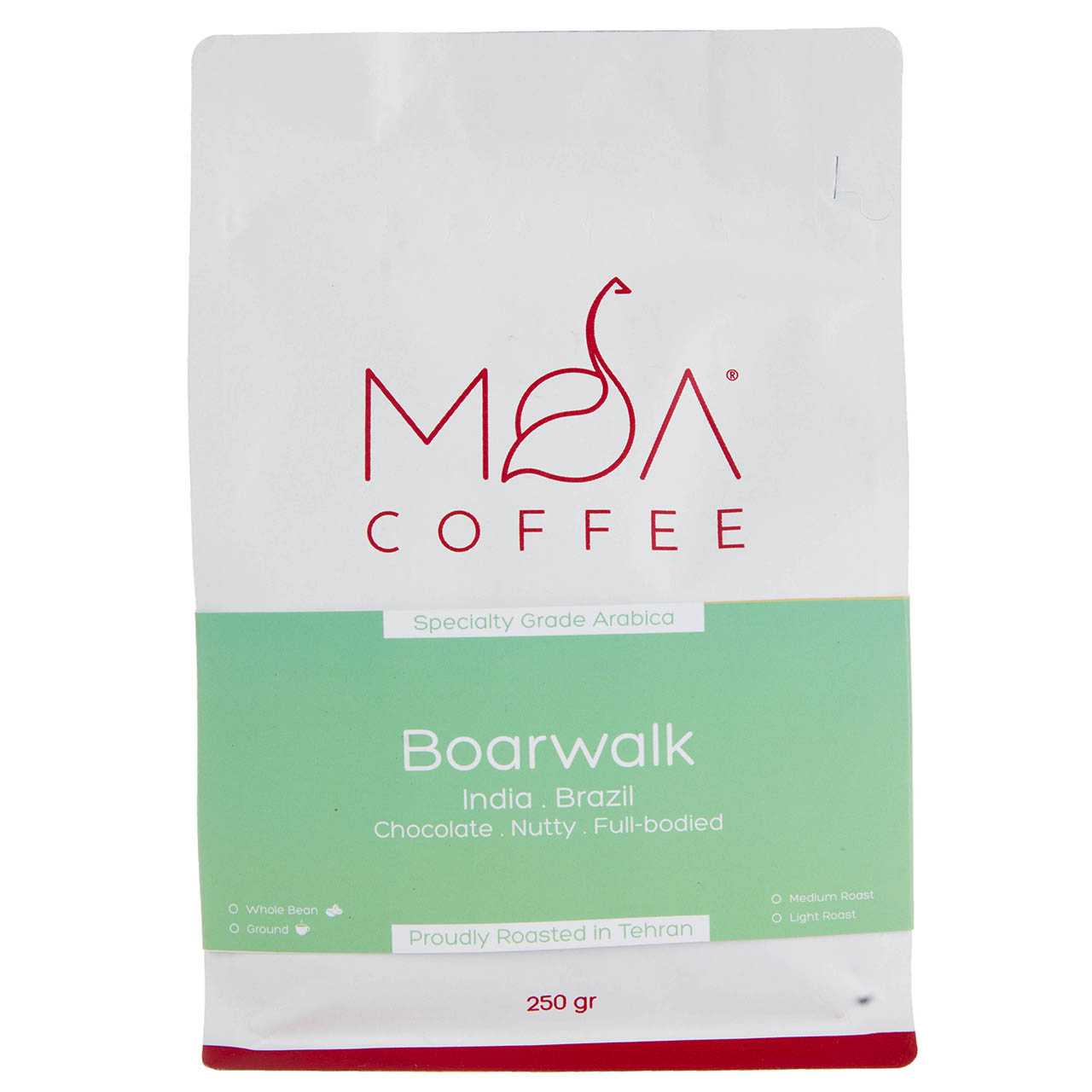 دانه قهوه Boarwalk موآ مقدار 250 گرم