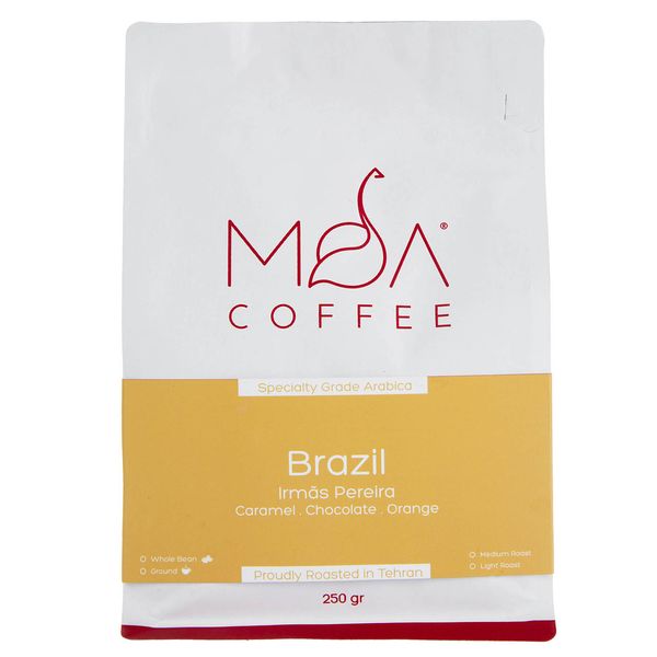 دانه قهوه Brazil Irmas Pereiea موآ مقدار 250 گرم