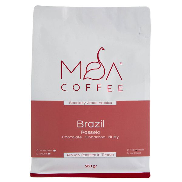 دانه قهوه Brazil Passeio موآ مقدار 250 گرم