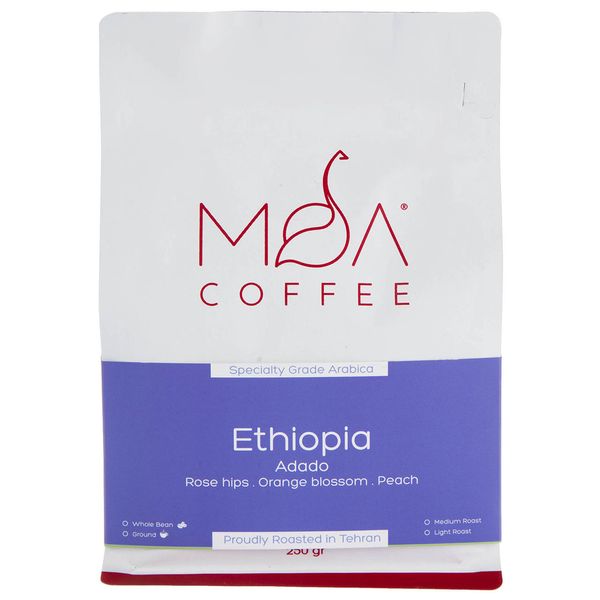 دانه قهوه Ethiopia Adado موآ مقدار 250 گرم