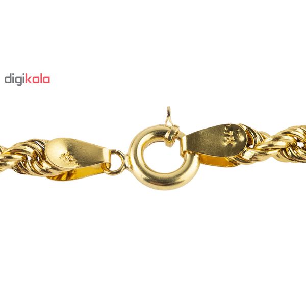 دستبند طلا 18 عیار کد B103 طنابی