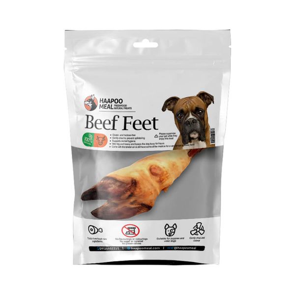 غذای تشویقی سگ هاپومیل مدل Beef Feet وزن 485 گرم