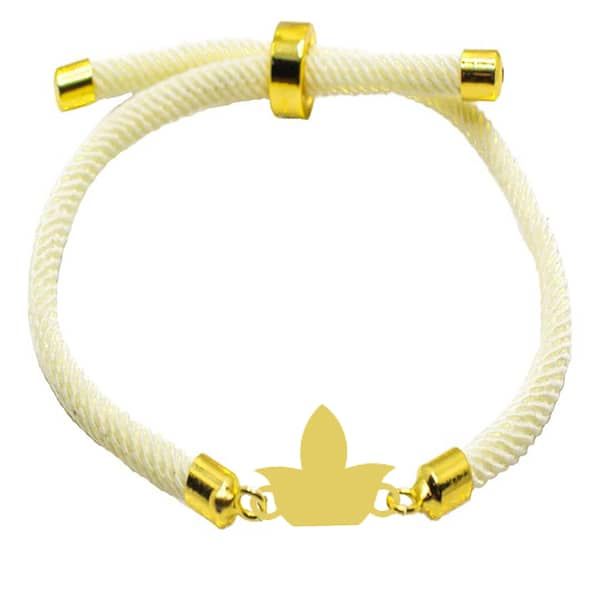 دستبند طلا عیار 18 زنانه طرح برگ