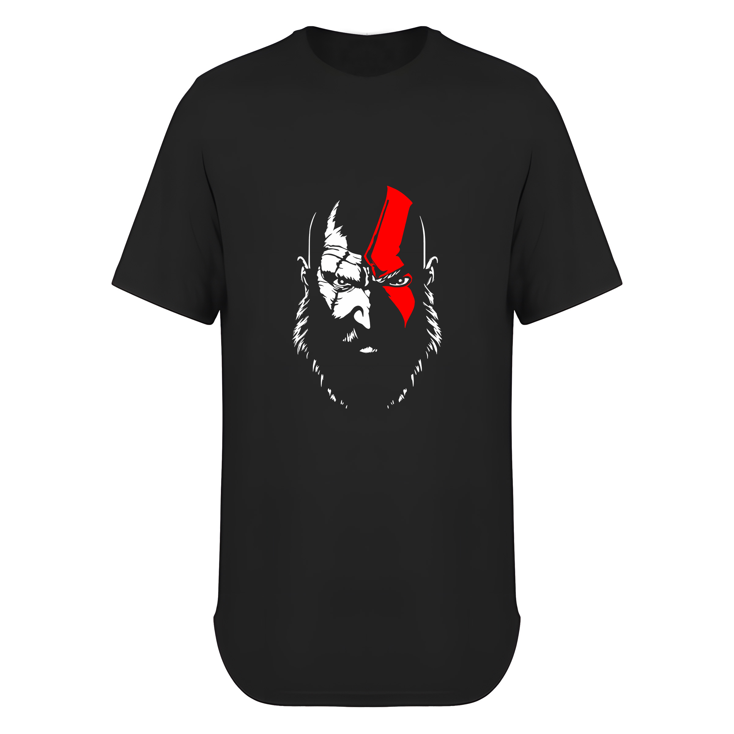 تی شرت لانگ آستین کوتاه مردانه مدل  Kratos از بازی God of War کد G014