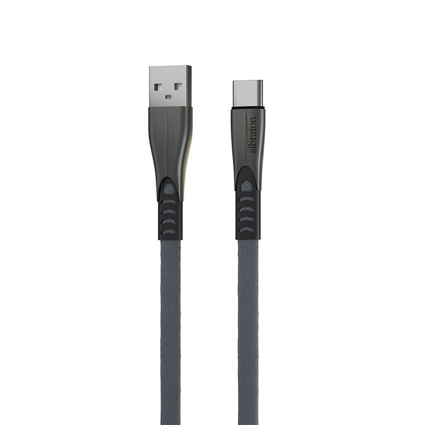 کابل تبدیل USB به USB-c سیبراتون مدل S255C طول 1.1 متر