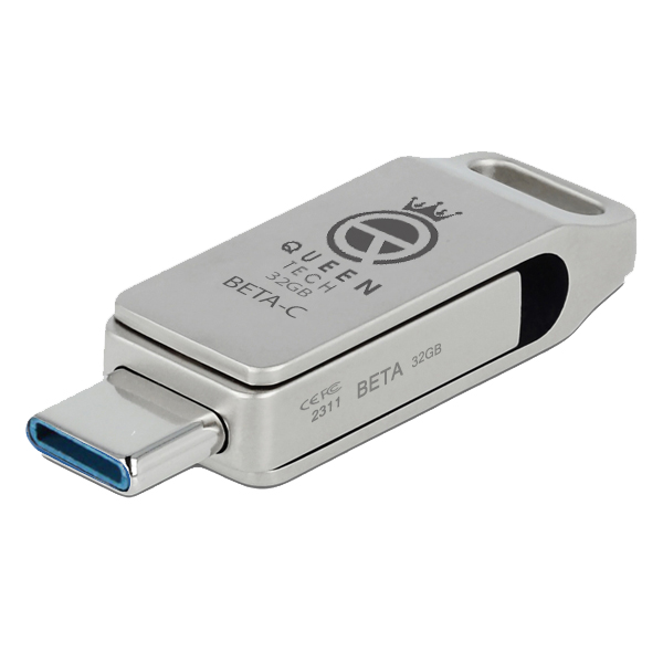 فلش مموری کوئین تک  مدل DUAL DRIVE USB 3.0 TYPE-C  BETA-C ظرفیت 32 گیگابایت
