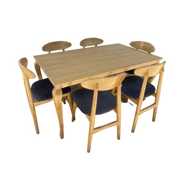 میز و صندلی ناهارخوری 6 نفره گالری چوب آشنایی مدل Khod-Van-Mehr