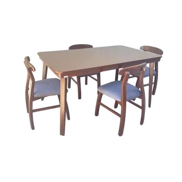 میز و صندلی ناهارخوری 4 نفره گالری چوب آشنایی مدل Ro-lux-905