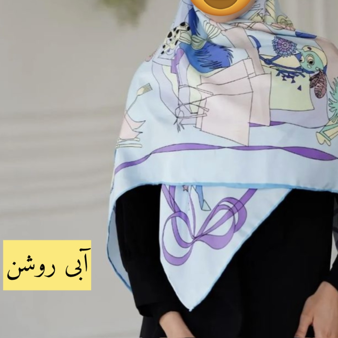 روسری زنانه مدل نخ توییل دست دوز کد 03