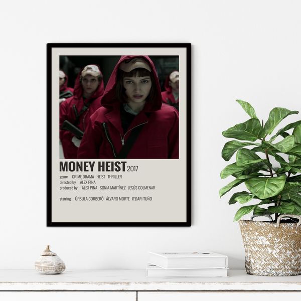 تابلو آتریسا طرح پوستر فیلم Money Heist مدل ATM793
