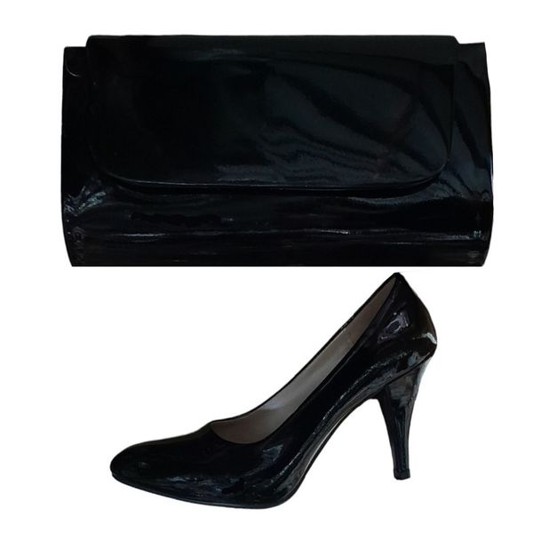 ست کیف و کفش زنانه مدل لودشکا ورنی 7cm