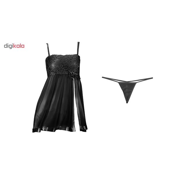 لباس خواب زنانه مدل Black-Prances 001