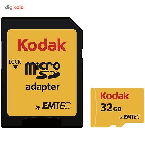کارت حافظه microSDHC امتک کداک کلاس 10 استاندارد UHS-I U1 سرعت 85MBps 580X همراه با آداپتور SD ظرفیت 32 گیگابایت
