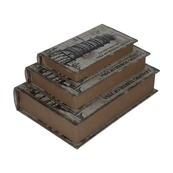 جعبه هدیه گره طرح کتاب مدل پیزا 02 مجموعه 3 عددی