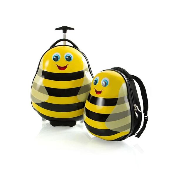 ست چمدان وکوله پشتی  کودک هیس مدل TRAVEL TOTS BUMBLE BEE