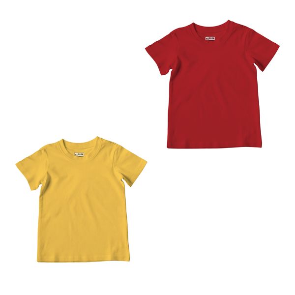 تی شرت آستین کوتاه دخترانه فانتازیو کد 26.13.8 مجموعه دو عددی