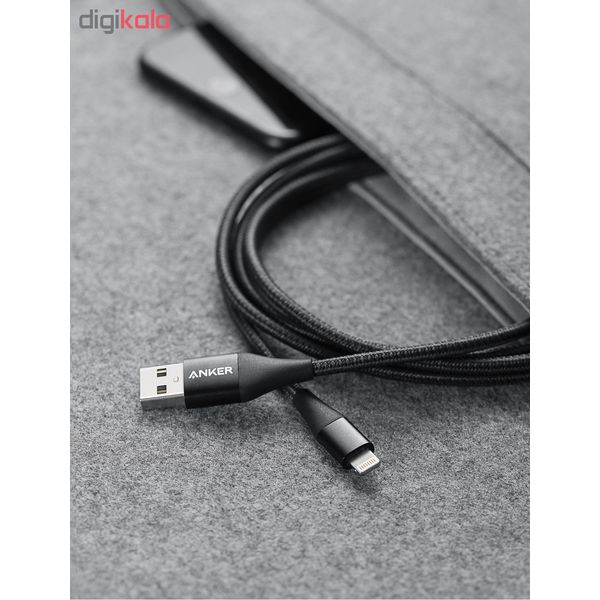 کابل تبدیل USB به لایتنینگ انکر مدل A8453 PowerLine II Plus طول 1.8 متر