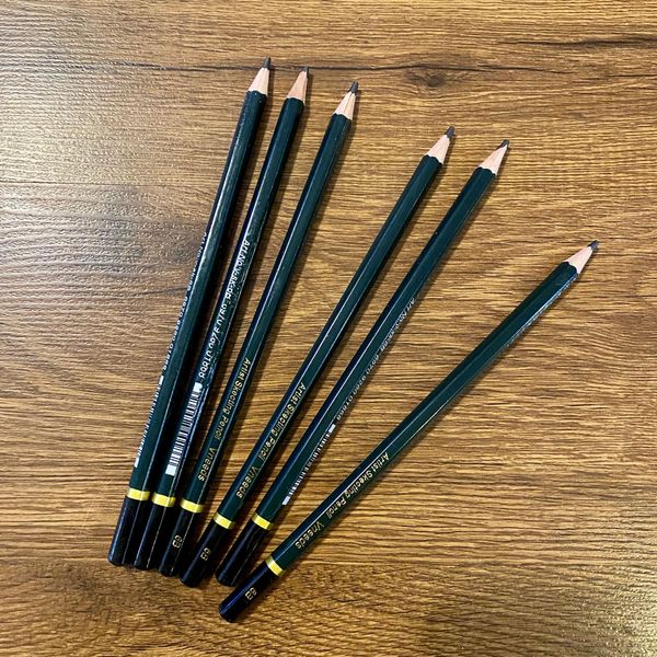 مداد مشکی وینیدز مدل  6B مجموعه 6 عددی