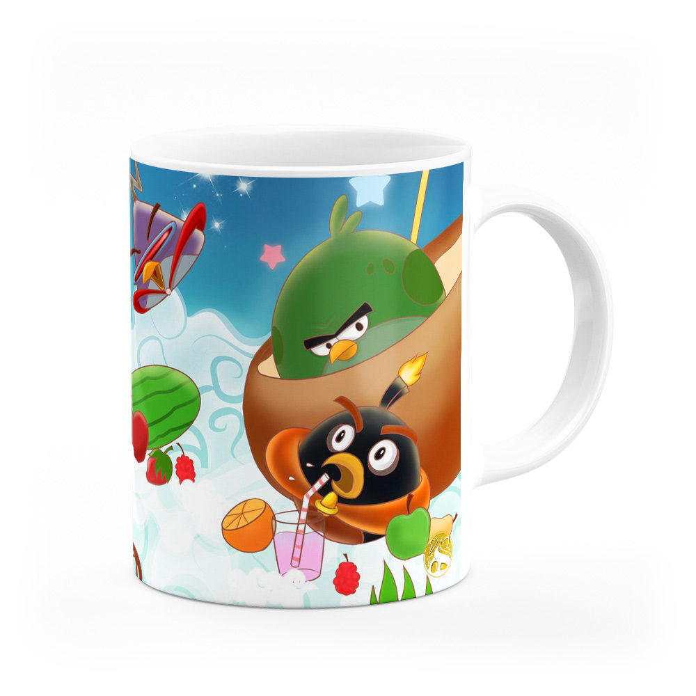 ماگ هومرو طرح انیمیشن پرندگان خشمگین The Angry Birds مدل MG3233