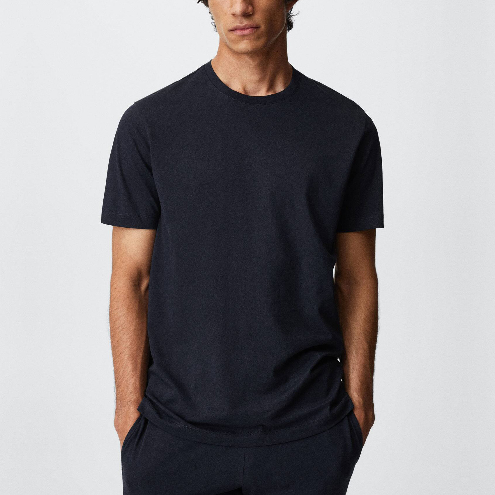 ست تی شرت و شلوارک مردانه مانگو مدل NA306SLEE