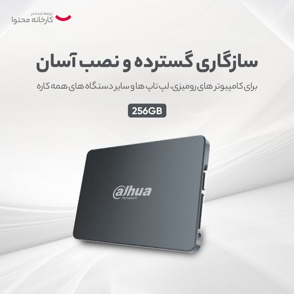 اس اس دی اینترنال داهوا مدل SSD-C800AS256G  ظرفیت 256 گیگابایت