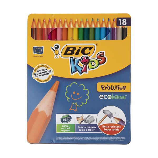 مداد رنگی 18 رنگ بیک سری کیدز مدل اوولوشن